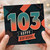 103rd Birthday Card, Happy Birthday Retro Geometric Number 103 Card
