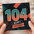104th Birthday Card, Happy Birthday Retro Geometric Design