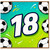 18th Birthday Card, Soccer Ball Sports Theme