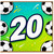 20th Birthday Card, 20th Birthday Football Card