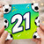 21st Birthday Card, Soccer Ball Design