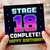 18th Birthday Card, Stage 18 Complete Retro Gaming Happy Birthday Card