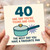 Funny 40th Birthday Card - One Day You’re Young and Cool, The Next Day You Have a Favourite Pan - Humorous Age 40 Card for Him or Her, Friend, Mum or Dad