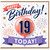 19th Birthday Card, Happy Birthday 19 Today Card
