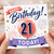 21st Birthday Card, Happy Birthday Today Balloon and Fireworks Design