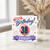 38th Birthday Card, Happy Birthday Today Balloon and Fireworks Design