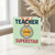 Teacher Superstar Legend Medal Thank You Card - End of Term Teacher Appreciation, Best Greeting Card