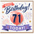 71st Birthday Card, Happy Birthday Today Celebration Card
