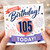 105th Birthday Card, Happy Birthday 105 Today Card