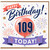 109th Birthday Card, Happy Birthday Balloon Design for Him or Her