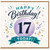 17th Birthday Card, Happy Birthday 17 Today Card