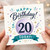 20th Birthday Card, Happy Birthday Today Design for Age 20