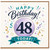 48th Birthday Card, Happy Birthday 48 Today Card