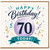 70th Birthday Card, Happy Birthday Today Design