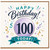 100th Birthday Card, Happy Birthday Today Celebration Card