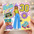 30th Birthday Card, You Go Girl Barbie Style Retro Birthday Card