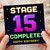 15th Birthday Card, Stage 15 Complete Gamer Birthday Card