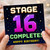 16th Birthday Card, Stage 16 Complete Gamer Birthday Card