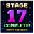 17th Birthday Card, Stage 17 Complete Happy Birthday Retro Gamer Card