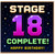 18th Birthday Card, Stage 18 Complete Retro Gaming Birthday Card
