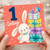 1st Birthday Card, Cute Bunny and Presents Birthday Card