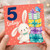 5th Birthday Card, Cute Bunny and Presents Design