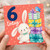 6th Birthday Card, Cute Bunny and Presents Card
