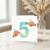 5th Birthday Card, with Clownfish and Party Hats