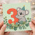 3rd Birthday Card, Cute Koala Card