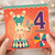 4th Birthday Card, Cute Bunny Circus 4 Today Card