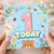 1st Birthday Card, Cute Bunny and Bear Today Card