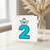 2nd Birthday Card, Cute Number 2 Confetti Design