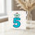 5th Birthday Card, Cute Number 5 Confetti Design