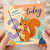 3rd Birthday Card, Cute Squirrel Birthday Card