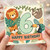 6th Birthday Card, Jungle Animals Happy Birthday Card