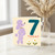 7th Birthday Card, Cute Poodle na Card with Today Design