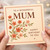 Mum Birthday Card - To a Wonderful Mum, Floral Design - Happy Birthday To You X - Mother Card from Son or Daughter