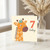 7th Birthday Card, Cute Giraffe Birthday Card