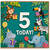 5th Birthday Card, Jungle Animals 5 Today Card