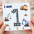 1st Birthday Card, I Am Card, Vehicle - Themed Greeting Card