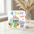 4th Birthday Card, 4 Today YAY Ice Cream Truck and Cute Animals Card