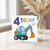 4th Birthday Card, 4 Today Digger Card