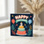 2nd Birthday Card, Happy Birthday Cake and Balloons Card