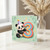 3rd Birthday Card, Cute Panda Rainbow Number 3 Card