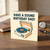 Funny Dad Birthday Card - Have a Sound Birthday Dad - Record Player Music Pun, Retro Turntable Design, Humorous Greeting Card for Father from Son or Daughter