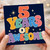 5th Birthday Card, 5 Years of Awesome Retro Colourful Stars Design