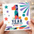 1st Birthday Card, Year of Bringing Color to Every Day Design