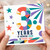 3rd Birthday Card, Years of Bringing Colour to Every Day
