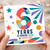 6th Birthday Card, 60 Years of Bringing Color to Every Day