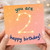 2nd Birthday Card, You Are Happy Birthday Star Design